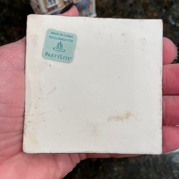 PartyLite Tealight House Cafe Vienna P8276 Ceramic Collectible Votive No Box - Picture 9 of 12